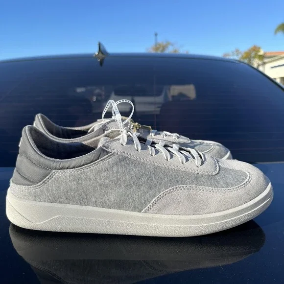 OluKai Puliki Shoes Mens Size 10 Gray Poi Charcoal Casual Sneakers Comfort